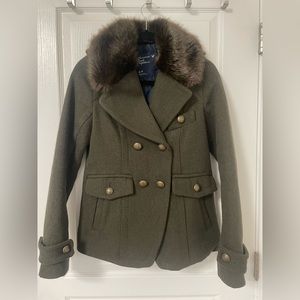 American Eagle Fur Collar Coat